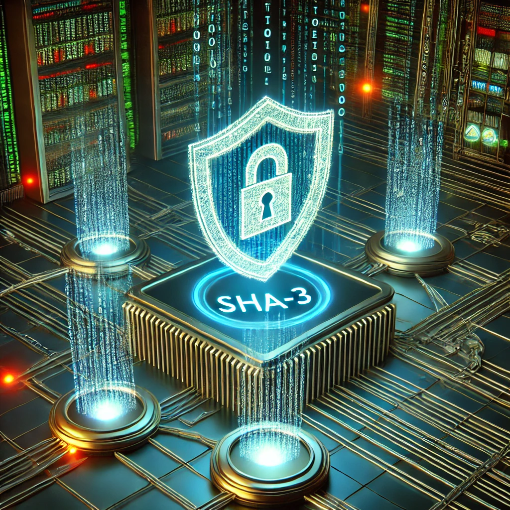 What is the role of SHA-3 in protecting data integrity on the dark web?